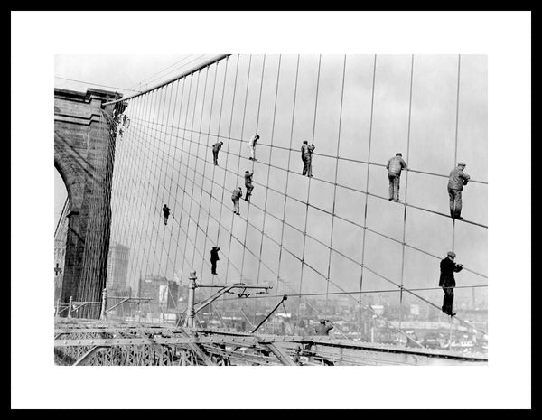 Workers, Brooklyn Bridge, NYC, 1914